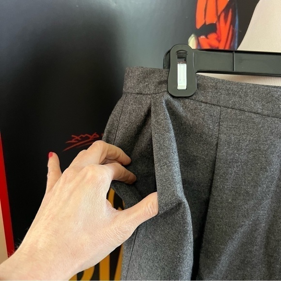 Escada Gray Wide Leg Pants - Picture 3 of 11